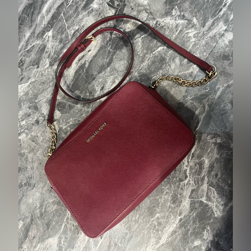 Michael Kors Burgundy Crossbody Bag